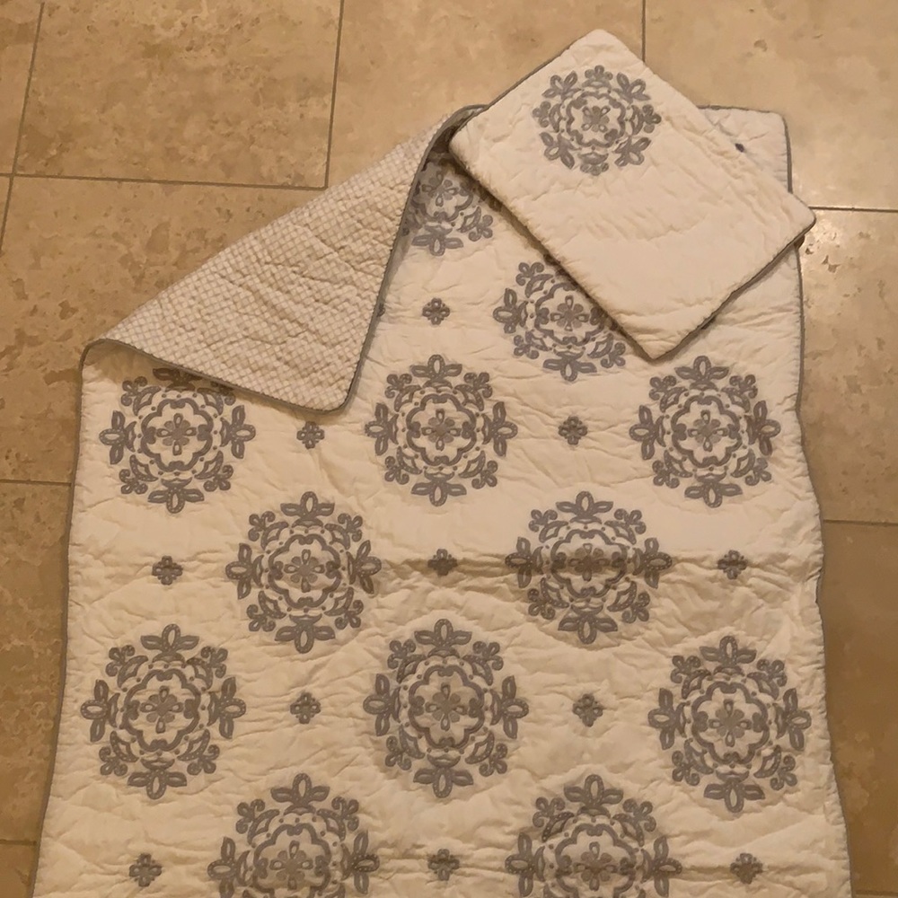Pottery Barn Kids Toddler Quilt and Sham